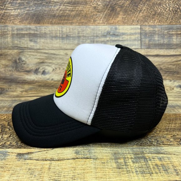 Shoprite Mens Trucker Hat Black Snapback Retro Logo Supermarket Baseball Cap - Picture 4 of 8